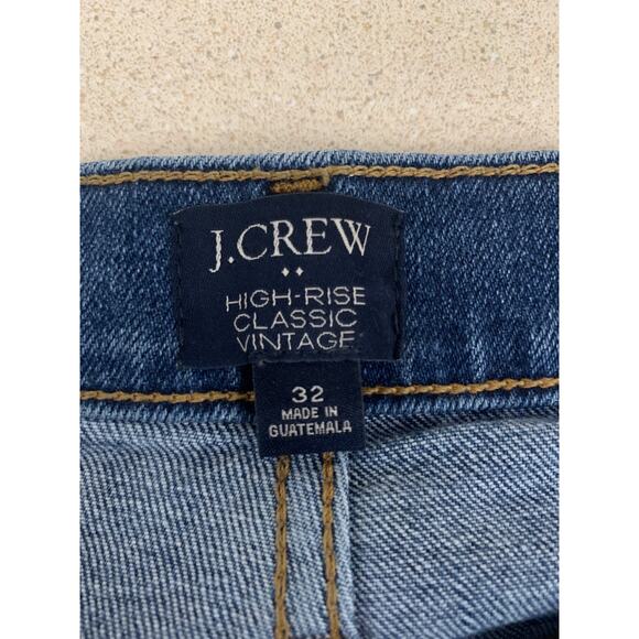 J. Crew High-Rise Classic Vintage Straight Leg Classic Jeans Medium Wash Size 32 - Picture 4 of 5